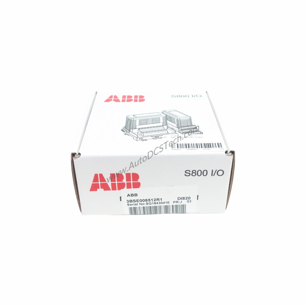 ABB DI820 Digital Input Module: 8-Channel 120 V AC/DC with Isolation
