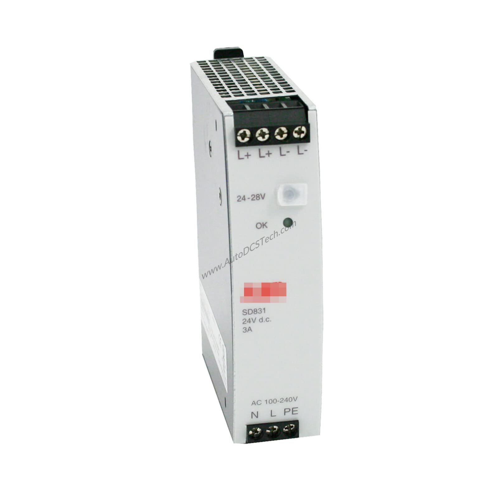 ABB SD831 Power Supply Unit – 24V DC, 3A, DIN-Rail Mount