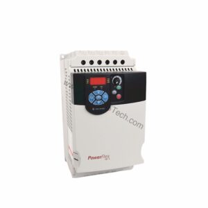Figure 1: Front view of the Allen-Bradley 22F-D018N104 industrial automation component showing its physical design and enclosure.