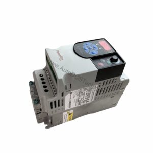 Figure 1: Front view of the Allen-Bradley 22F-D8P7N103 industrial automation component showing its physical design and enclosure.