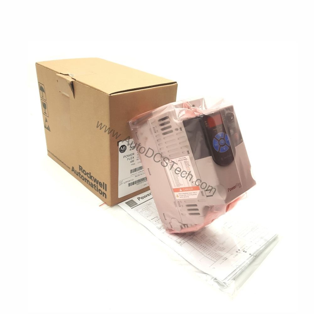 Figure 1: Front view of the Allen-Bradley 22F-V2P5N103 industrial automation component showing its physical design and enclosure.
