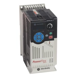 Figure 1: Front view of the Allen-Bradley 25B-B017N104 industrial automation component showing its physical design and enclosure.