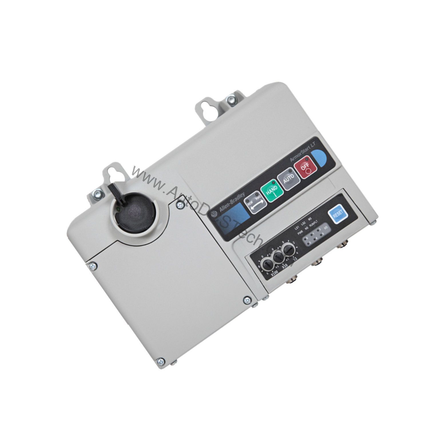 Figure 1: Front view of the Allen-Bradley 291D-FBZ-G2-3FR industrial automation component showing its physical design and enclosure.