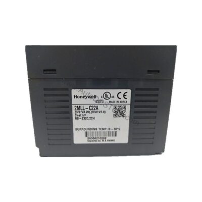 Figure 1: Front view of the Honeywell 2MLL-EFMT industrial automation component showing its physical design and enclosure.
