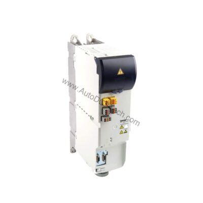Figure 1: Front view of the Lenze E70ACMDE0204SA2ETR industrial automation component showing its physical design and enclosure.
