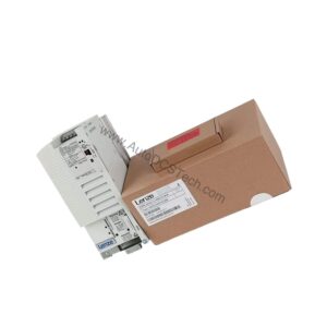 Figure 2: Technical layout and connection details for the Lenze E82EV552-4C200 industrial automation component.