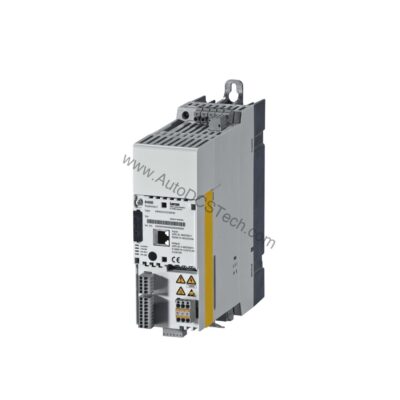 Figure 2: Technical layout and connection details for the Lenze E84AVHCE3714SX0 industrial automation component.