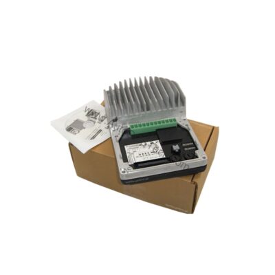 Figure 1: Front view of the Lenze E84DGDVB75242PS industrial automation component showing its physical design and enclosure.