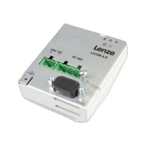 Figure 1: Front view of the Lenze EMF2133IB industrial automation component showing its physical design and enclosure.