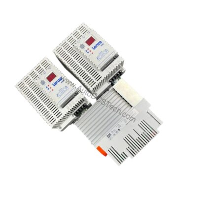 Figure 2: Technical layout and connection details for the Lenze ESMD752L4TXA industrial automation component.