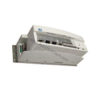 Figure 2: Technical layout and connection details for the Lenze EVF9324-EV industrial automation component.