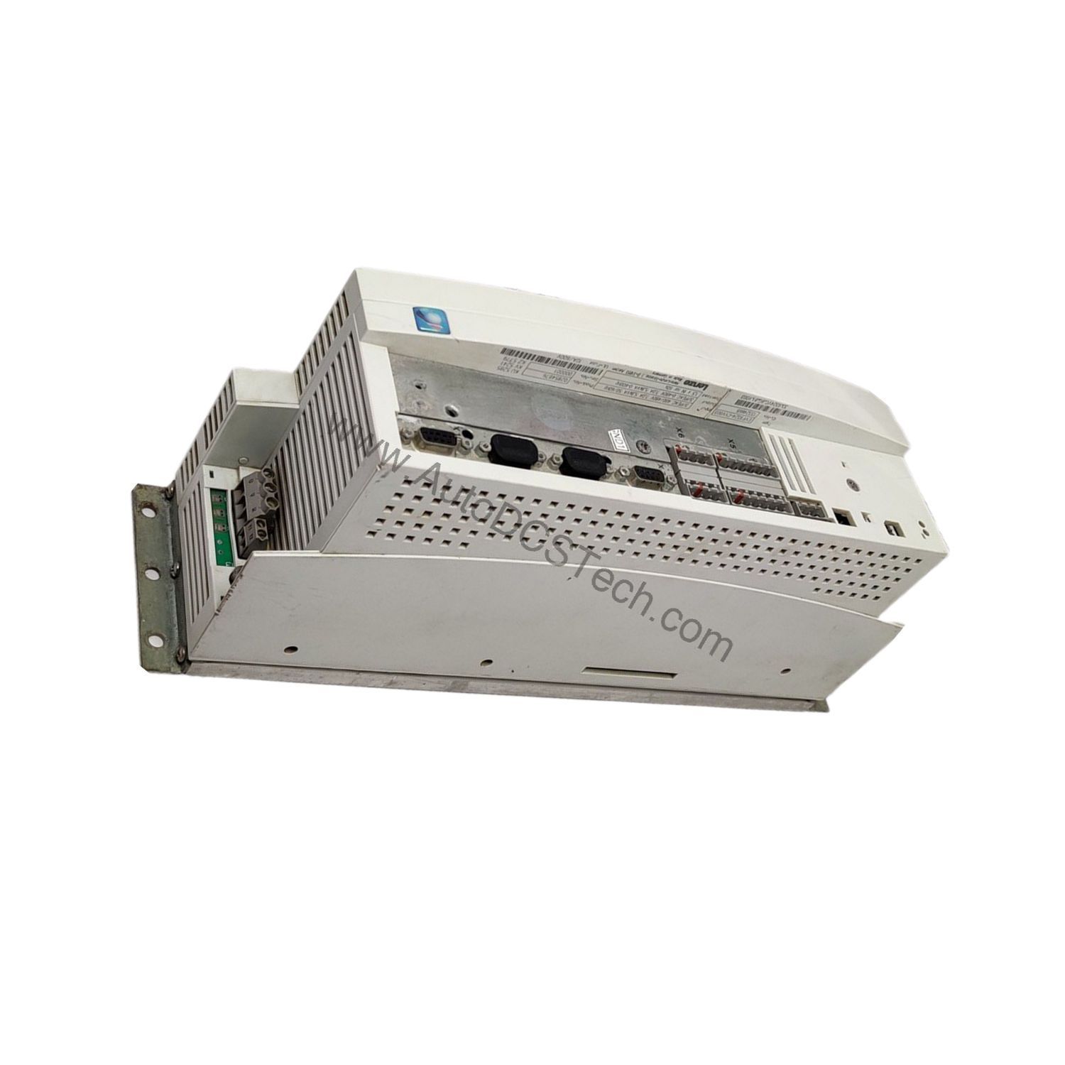 Figure 2: Technical layout and connection details for the Lenze EVF9324-EV industrial automation component.