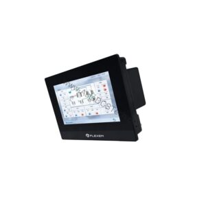 Figure 2: Technical layout and connection details for the Flexem FE6070H industrial automation component.