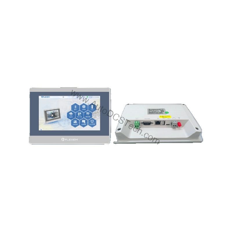 Figure 1: Front view of the Flexem FE7370WE-4G industrial automation component showing its physical design and enclosure.