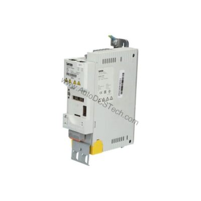 Figure 1: Front view of the Lenze I5DAE175F10010000S industrial automation component showing its physical design and enclosure.