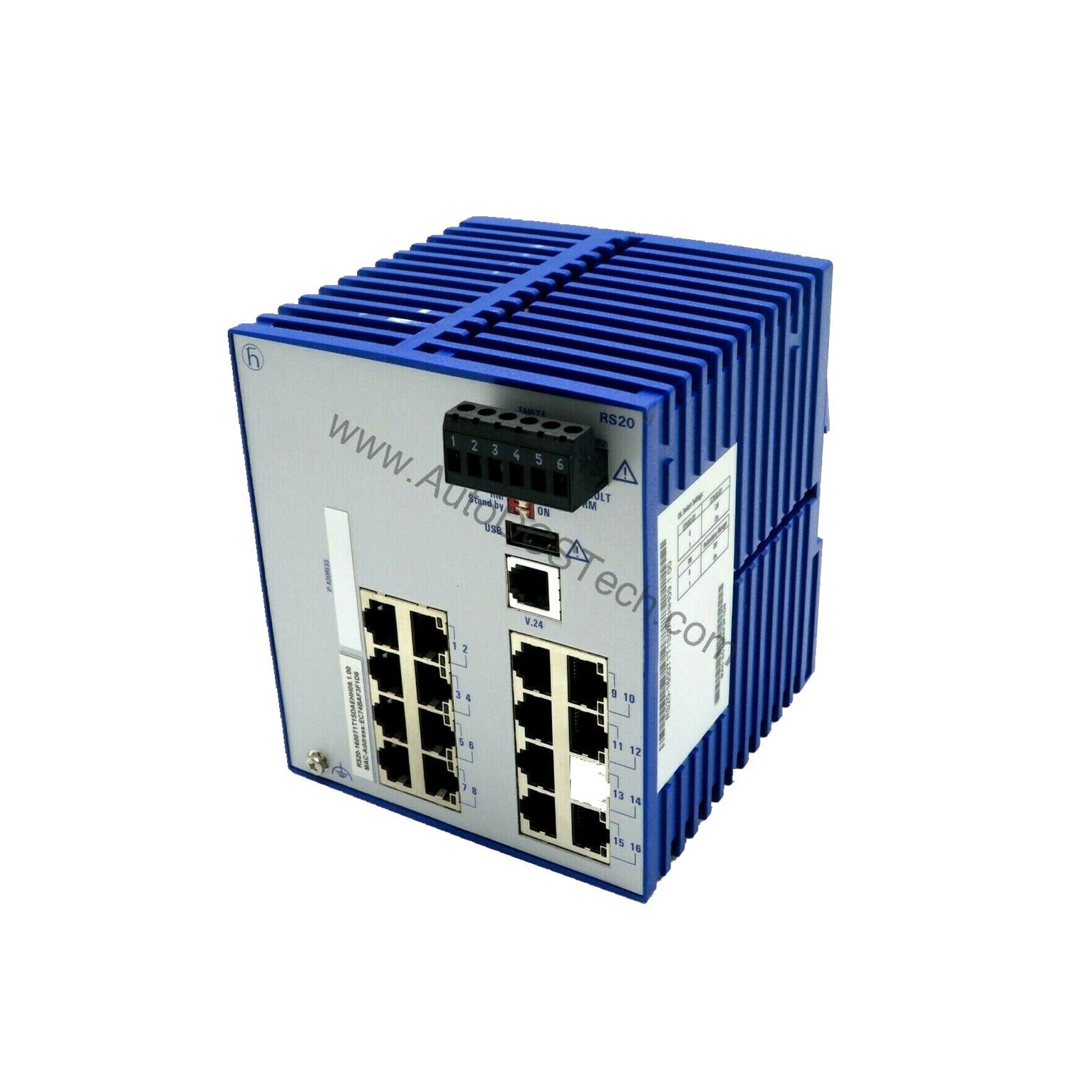 Figure 1: Front view of the Lenze RS20-1600T1T1SDAEHH09.0.00 industrial automation component showing its physical design and enclosure.