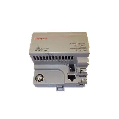 Figure 1: Front view of the Honeywell TC-FCCN01 industrial automation component showing its physical design and enclosure.