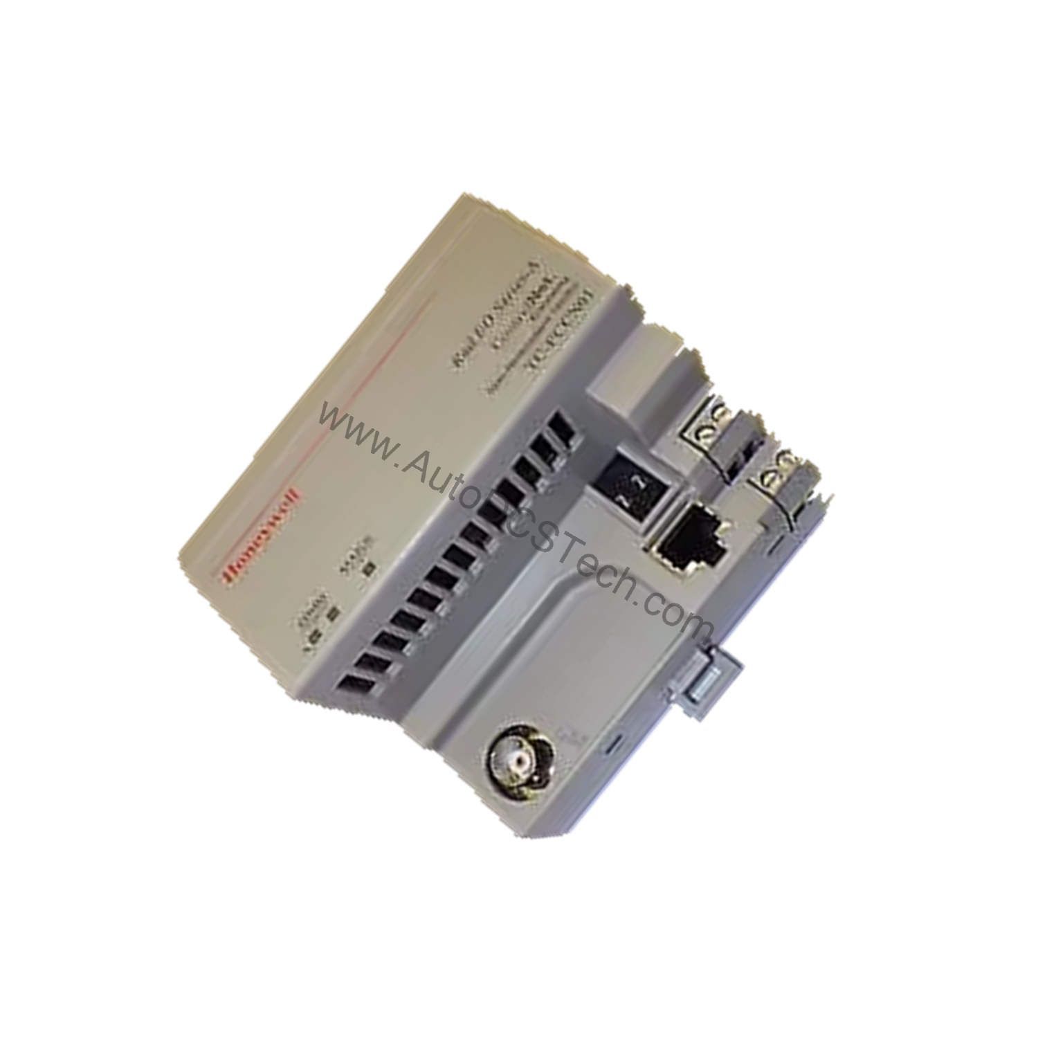 Figure 2: Technical layout and connection details for the Honeywell TC-FCCN01 industrial automation component.
