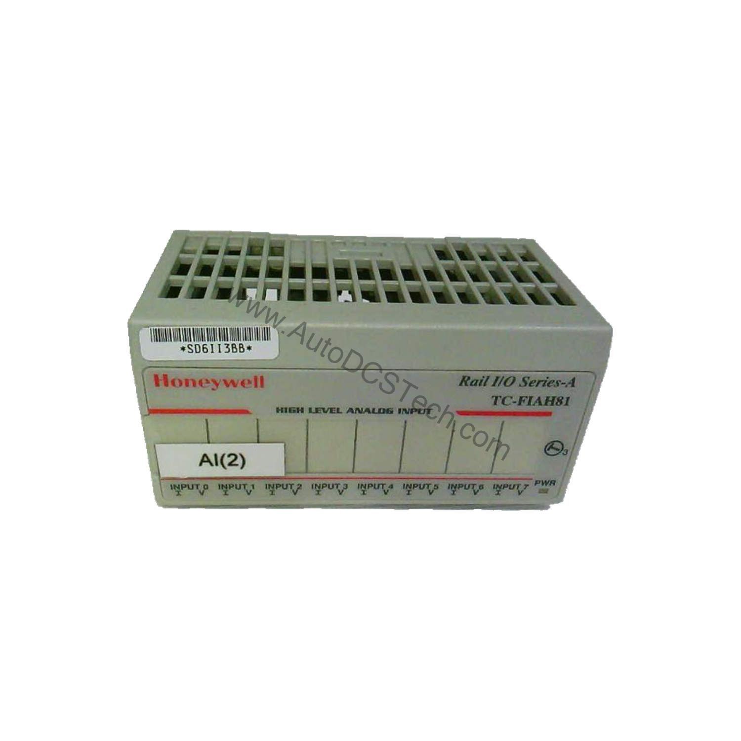 Figure 1: Front view of the Honeywell TC-FIL081 industrial automation component showing its physical design and enclosure.