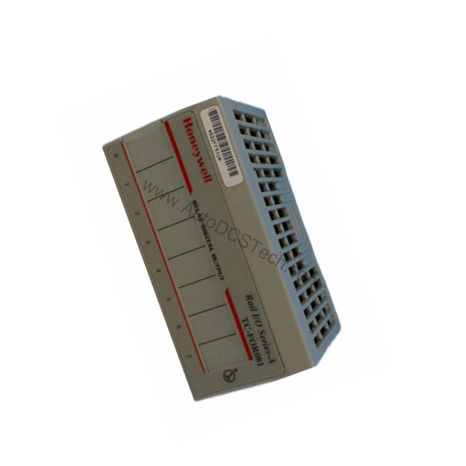 Figure 2: Technical layout and connection details for the Honeywell TC-FOR081 industrial automation component.