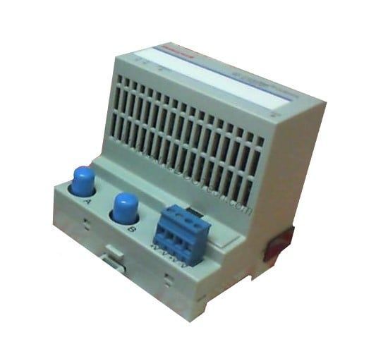 Figure 1: Front view of the Honeywell TC-PGCN11 industrial automation component showing its physical design and enclosure.