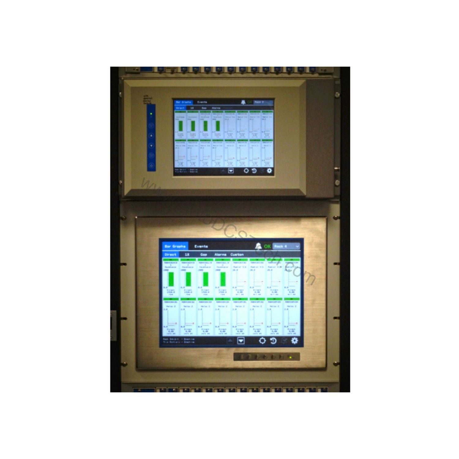 Figure 1: Front view of the Bently Nevada 3500/94M-07-12-02 industrial automation component showing its physical design and enclosure.