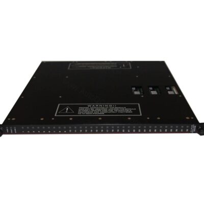 Figure 1: Front view of the Triconex 3505E industrial automation component showing its physical design and enclosure.