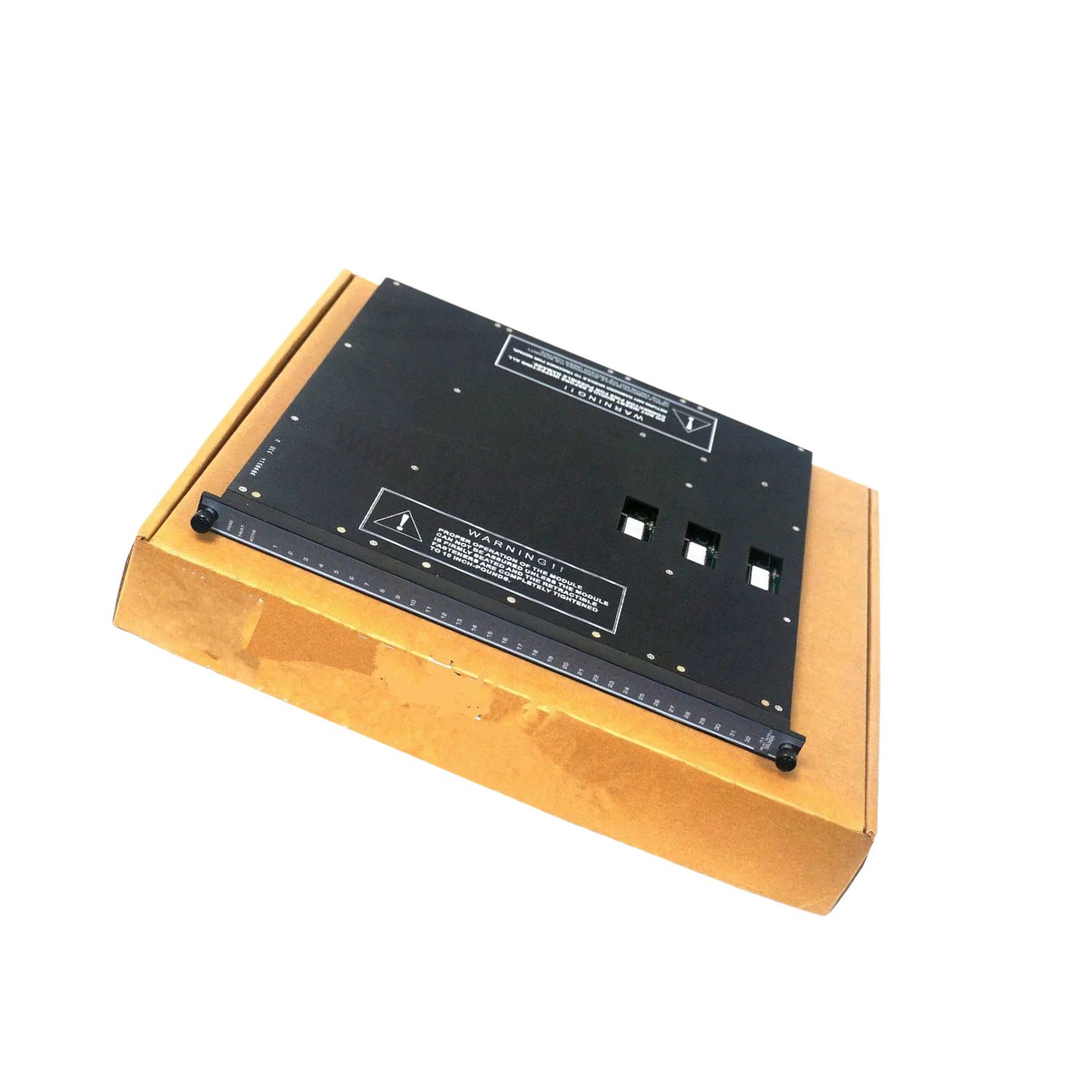 Figure 2: Technical layout and connection details for the Triconex 3636R industrial automation component.
