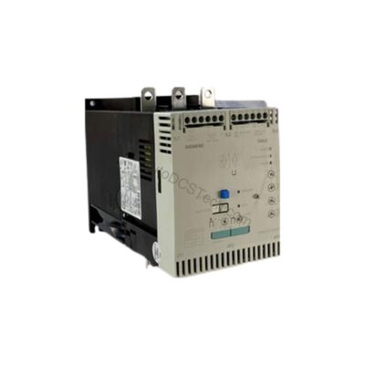 Figure 1: Front view of the Siemens 3RW4055-6BB44 industrial automation component showing its physical design and enclosure.