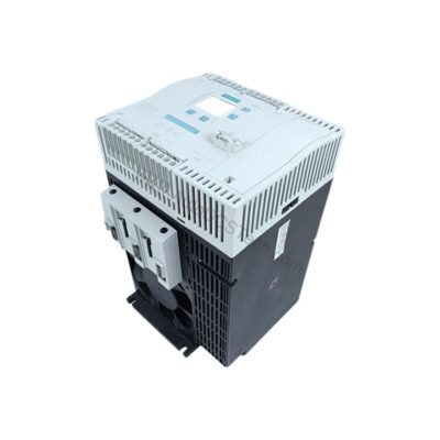 Figure 1: Front view of the Siemens 3RW4425-1BC44 industrial automation component showing its physical design and enclosure.