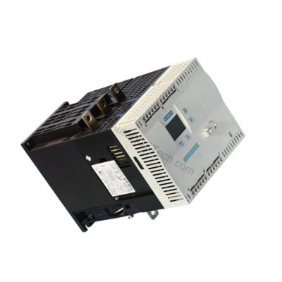 Figure 2: Technical layout and connection details for the Siemens 3RW4445-6BC44 industrial automation component.