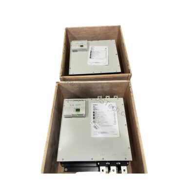 Figure 1: Front view of the Siemens 3RW4454-6BC44 industrial automation component showing its physical design and enclosure.