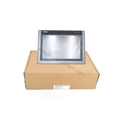 Figure 1: Front view of the Siemens 6AV2124-0MC01-0AX0 industrial automation component showing its physical design and enclosure.