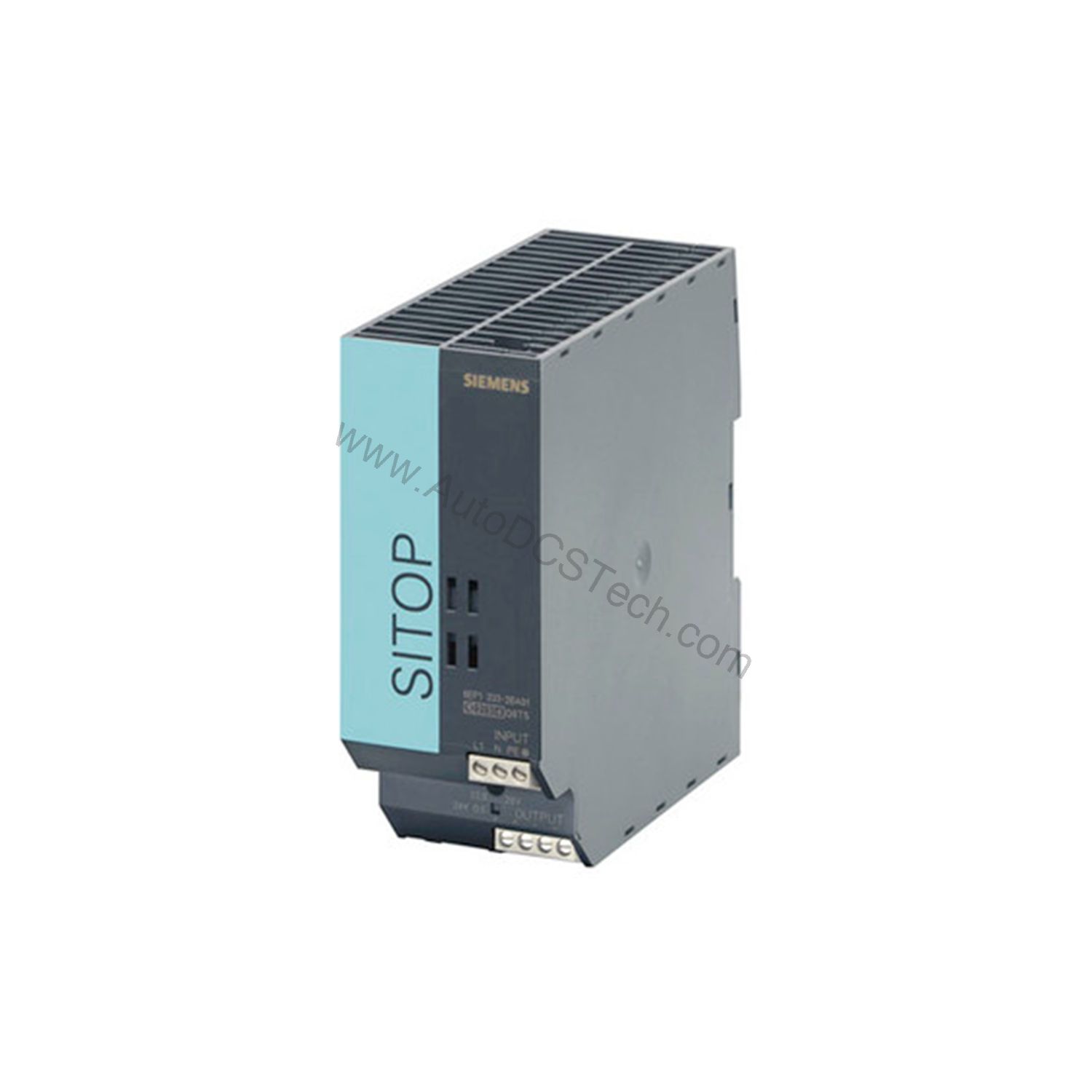 Figure 1: Front view of the Siemens 6EP1333-2AA01 industrial automation component showing its physical design and enclosure.