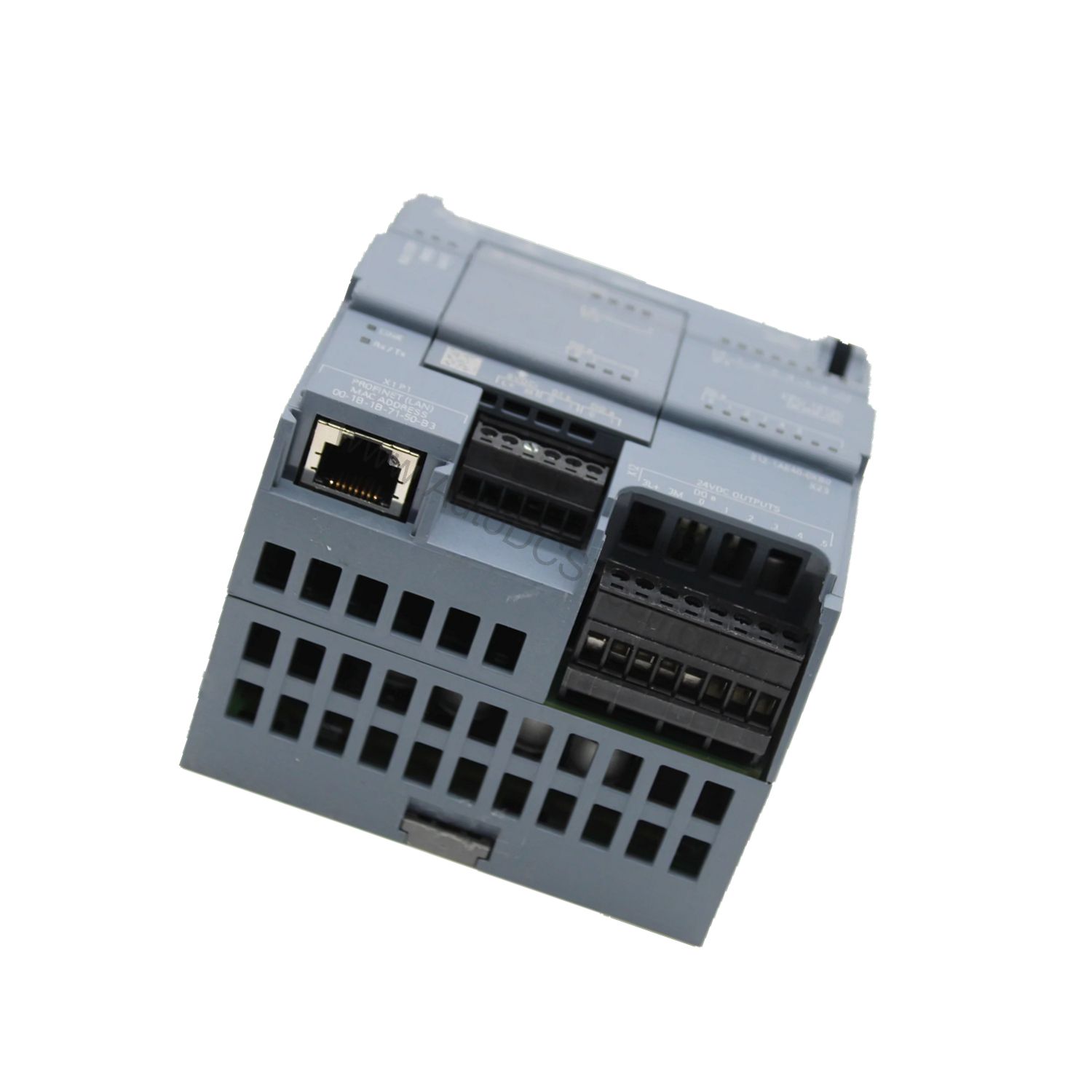 Figure 2: Technical layout and connection details for the Siemens 6ES7212-1AE40-0XB0 industrial automation component.