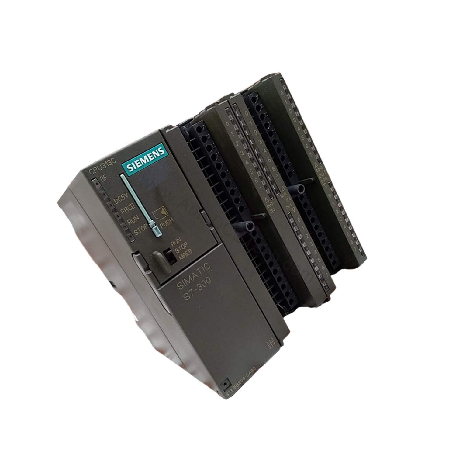 Figure 2: Technical layout and connection details for the Siemens 6ES7313-5BE00-0AB0 industrial automation component.