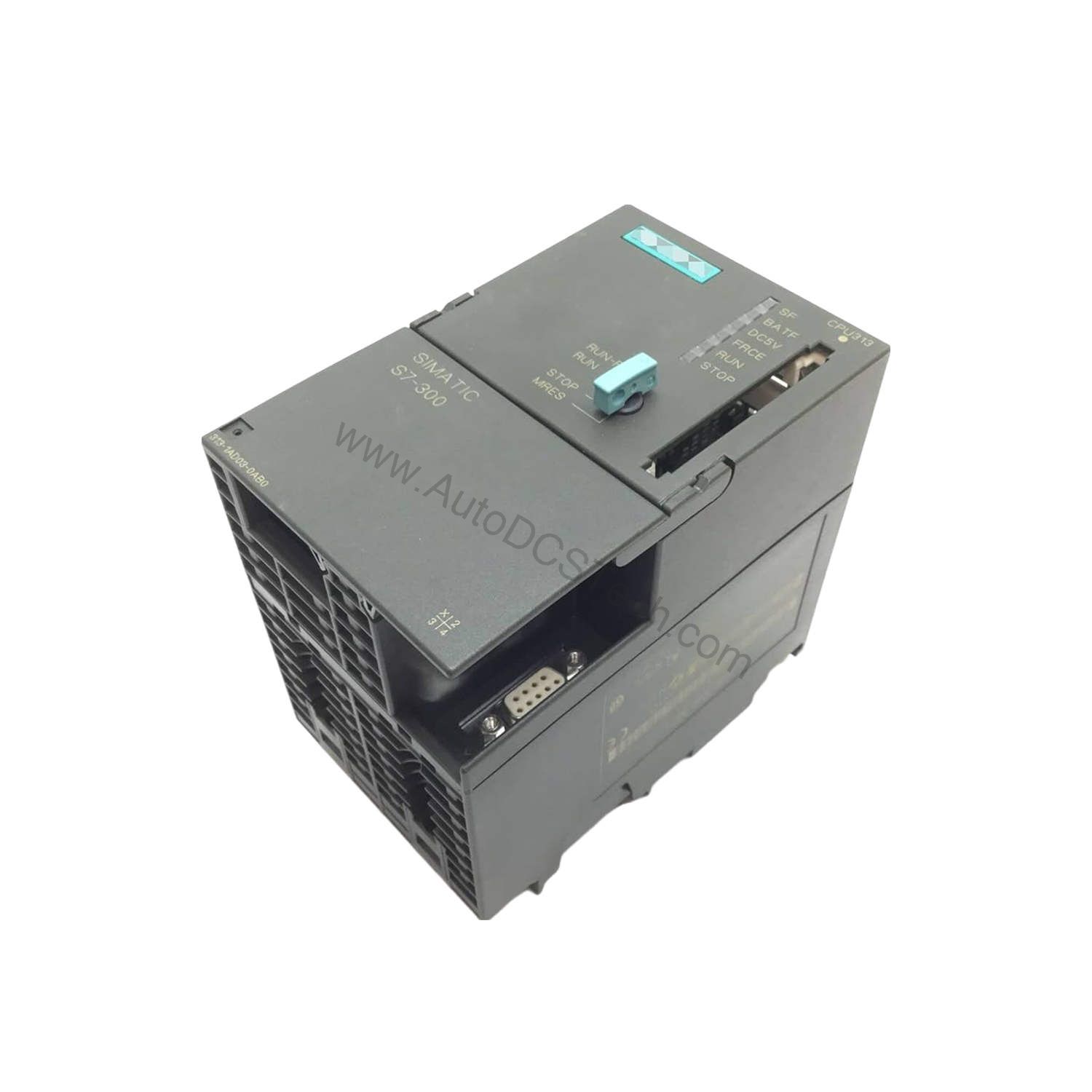 Figure 1: Front view of the Siemens 6ES7313-6CG04-0AB0 industrial automation component showing its physical design and enclosure.