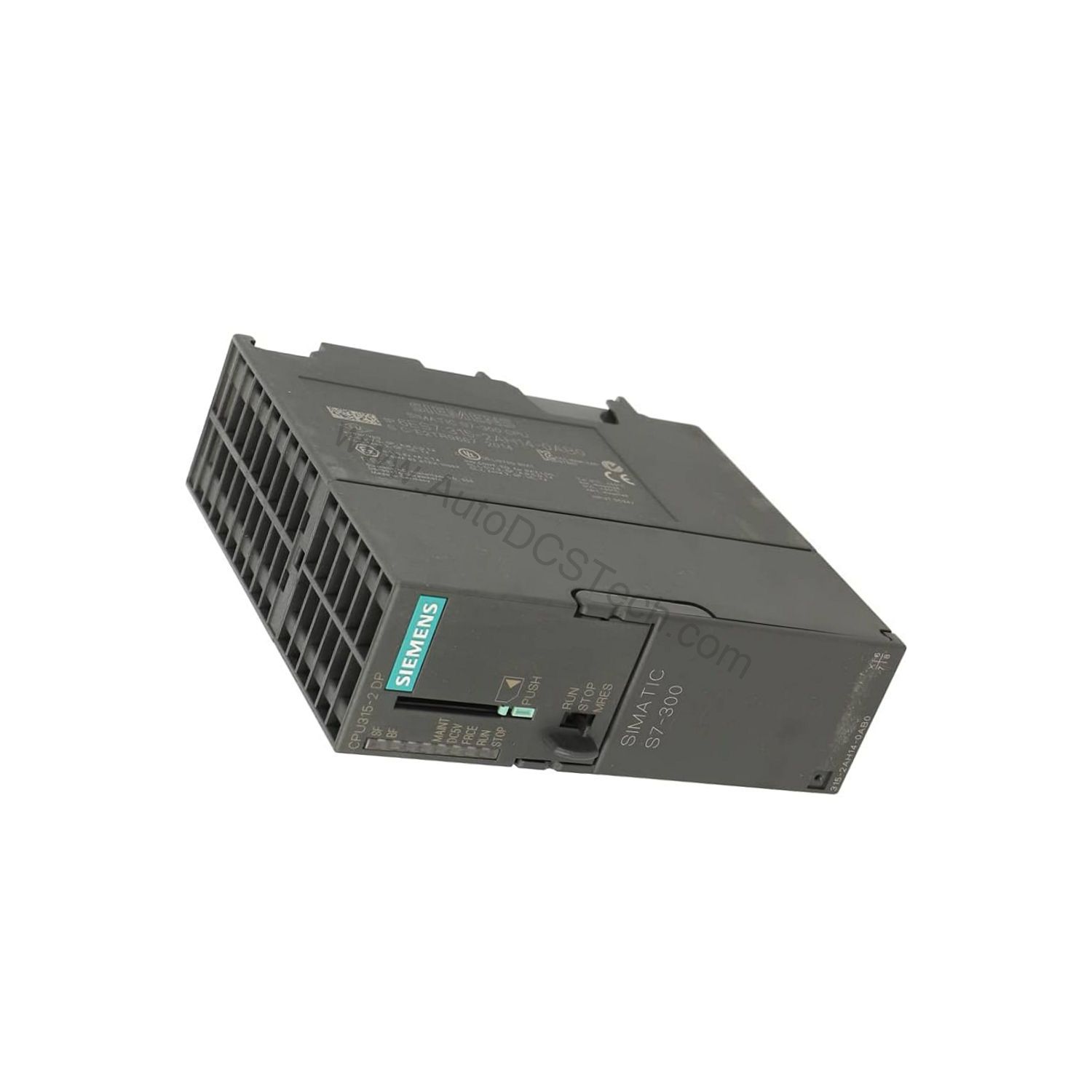 Figure 2: Technical layout and connection details for the Siemens 6ES7315-2AH14-0AB0 industrial automation component.