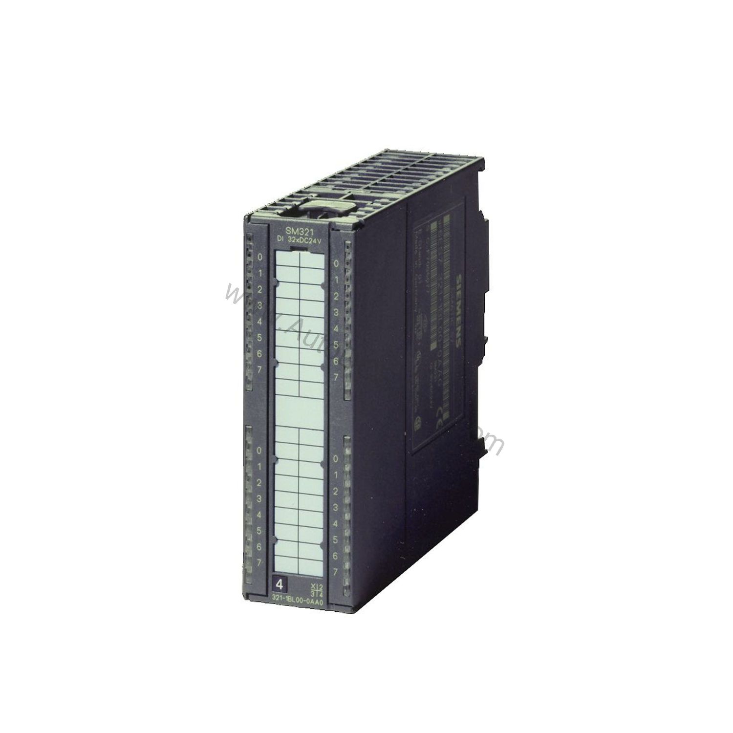 Figure 1: Front view of the Siemens 6ES7321-7BH01-0AB0 industrial automation component showing its physical design and enclosure.