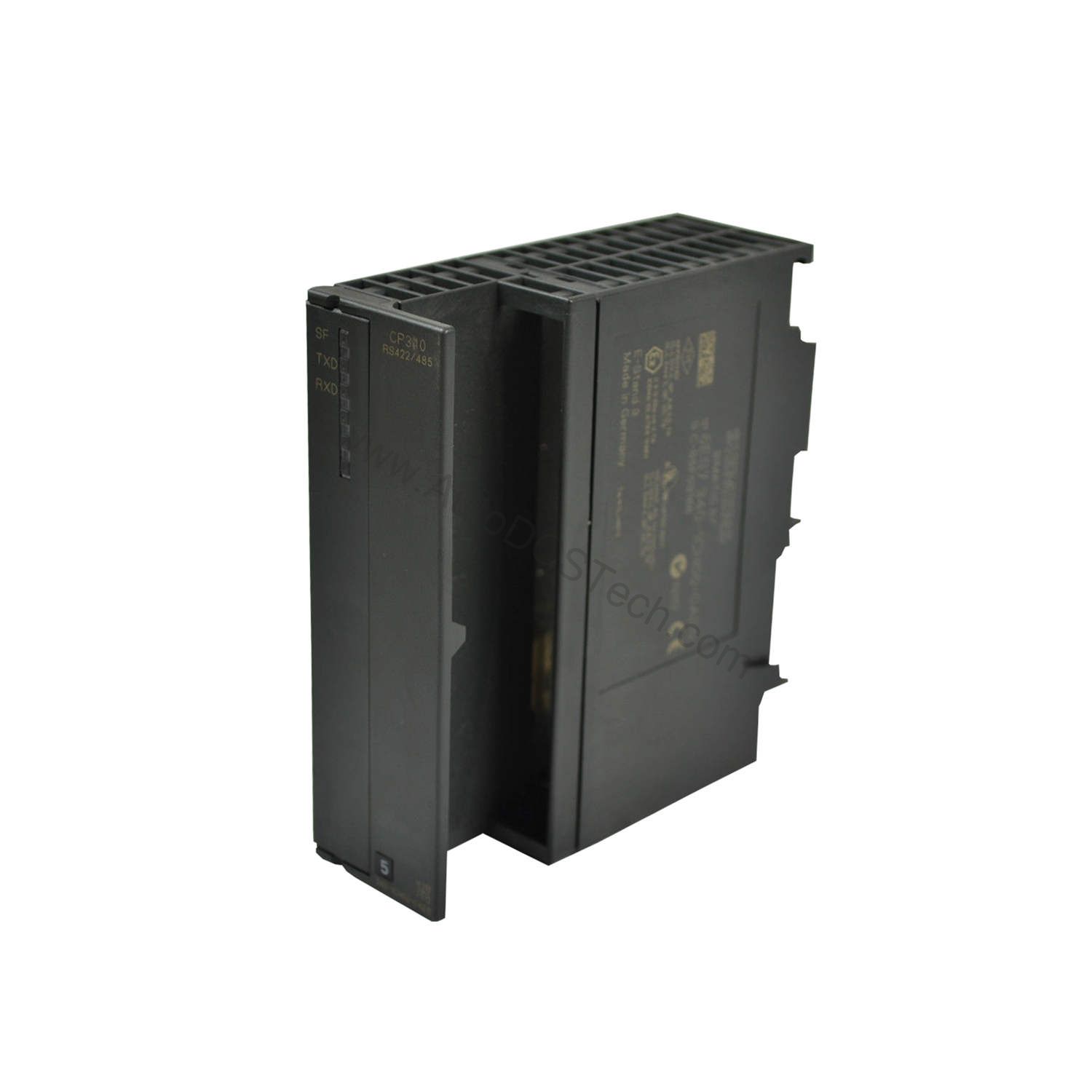 Figure 1: Front view of the Siemens 6ES7340-1AH01-0AE0 industrial automation component showing its physical design and enclosure.