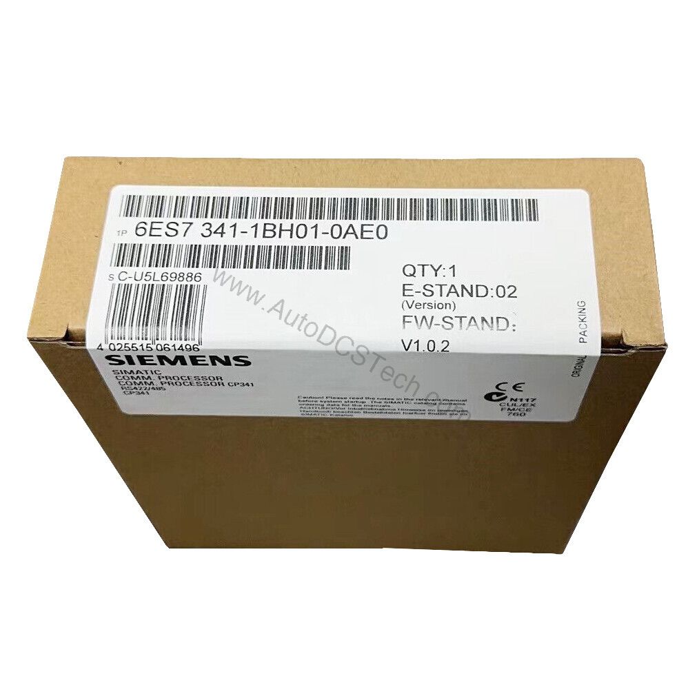 Figure 1: Front view of the Siemens 6ES7341-1BH01-0AE0 industrial automation component showing its physical design and enclosure.