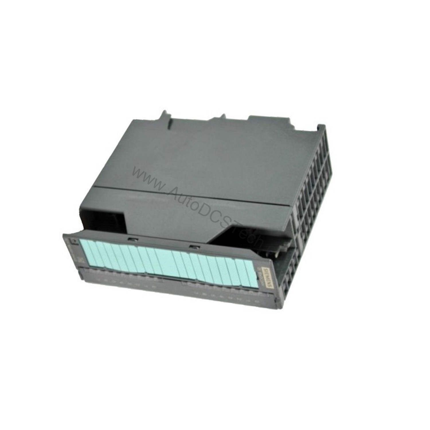 Figure 2: Technical layout and connection details for the Siemens 6ES7398-8FA10-8AA0 industrial automation component.