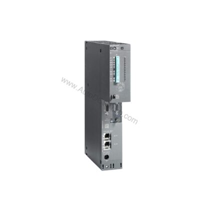 Figure 1: Front view of the Siemens 6ES7416-3FS06-0AB0 industrial automation component showing its physical design and enclosure.