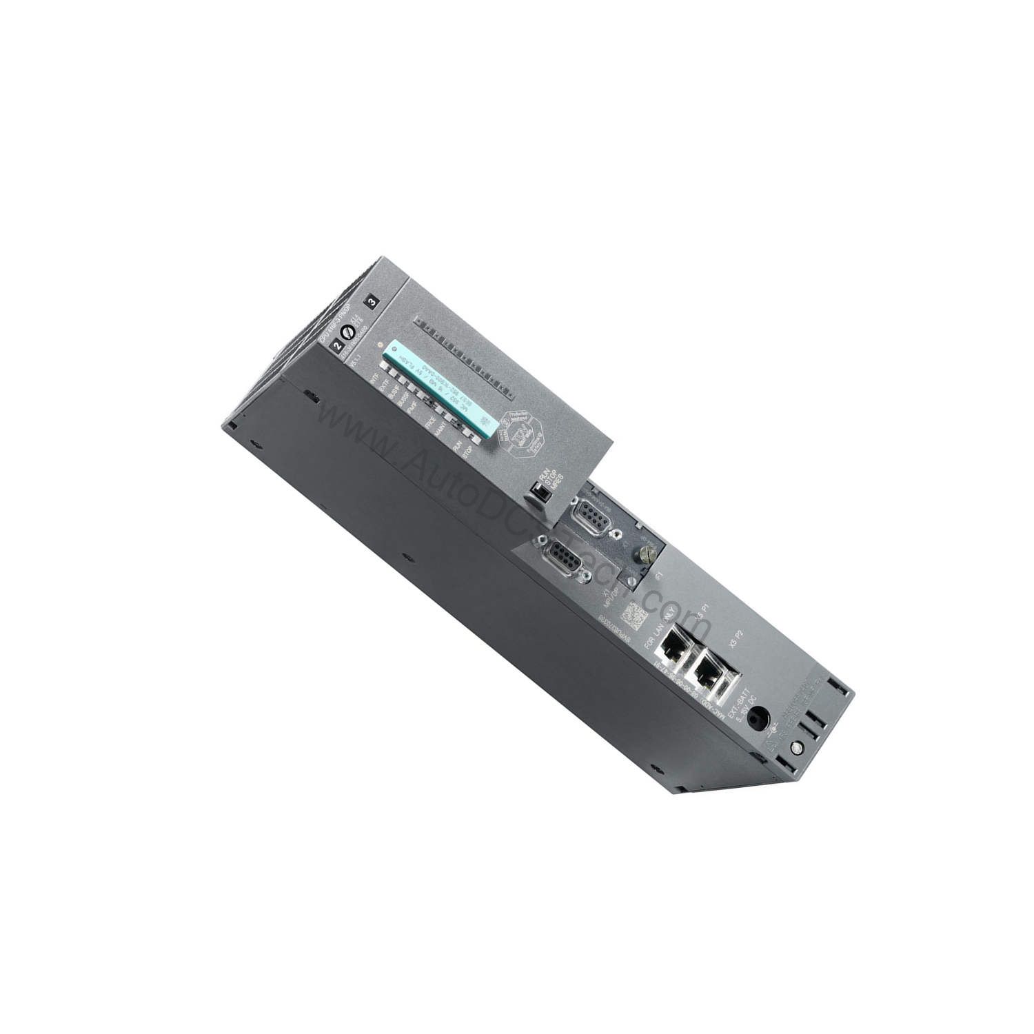 Figure 2: Technical layout and connection details for the Siemens 6ES7416-3FS06-0AB0 industrial automation component.