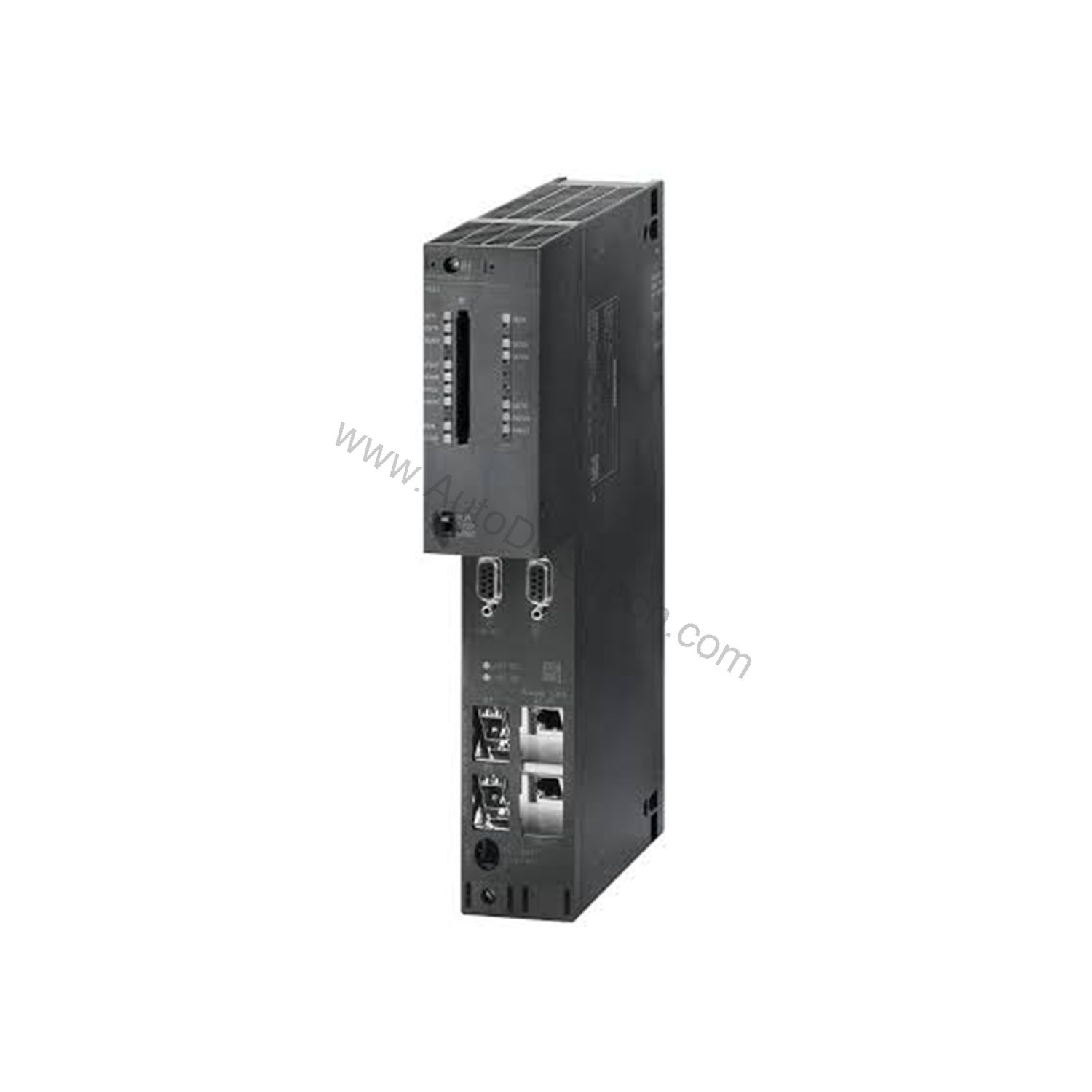 Figure 1: Front view of the Siemens 6ES7417-5HT06-0AB0 industrial automation component showing its physical design and enclosure.