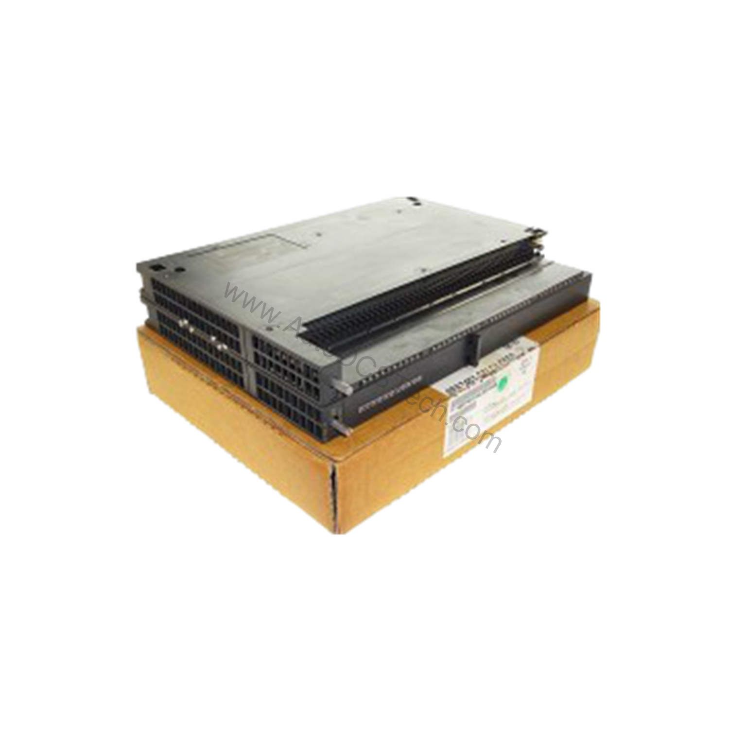 Figure 1: Front view of the Siemens 6ES7455-0VS00-0AE0 industrial automation component showing its physical design and enclosure.