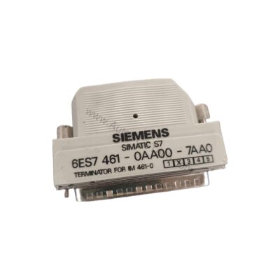 Figure 1: Front view of the Siemens 6ES7461-0AA00-0AA0 industrial automation component showing its physical design and enclosure.