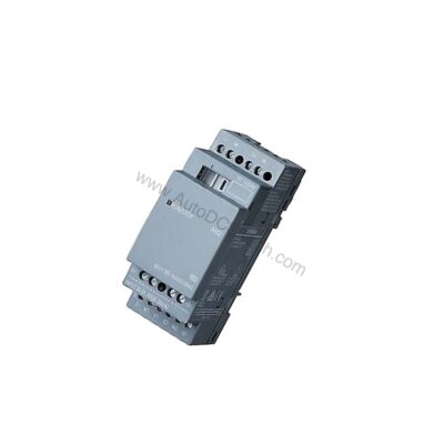 Figure 1: Front view of the Siemens 6ES7490-0AA00-0AA0 industrial automation component showing its physical design and enclosure.