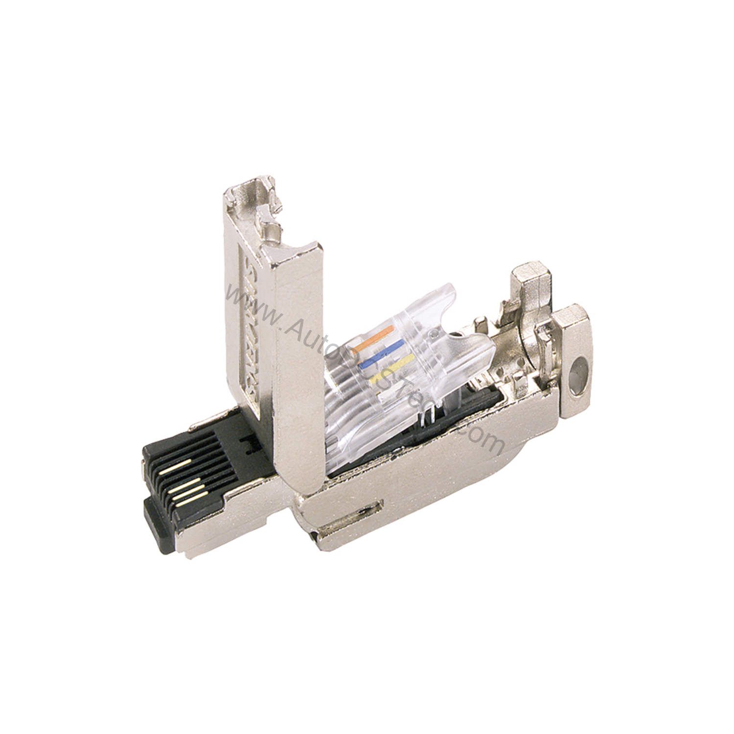 Figure 1: Front view of the Siemens 6GK1901-1BB10-2AB0 industrial automation component showing its physical design and enclosure.