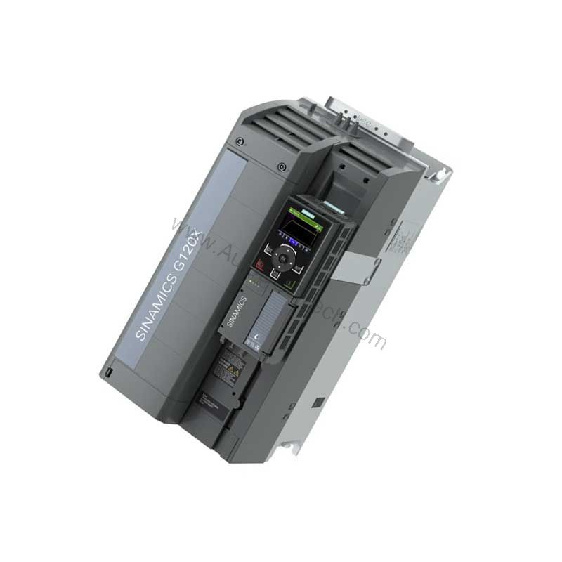 Figure 1: Front view of the Siemens 6SE7021-3TP50-Z industrial automation component showing its physical design and enclosure.